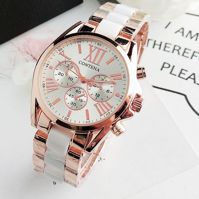 CONTENA New Luxury Top Brand Green Quartz Women's Watch Ladies Fashion Watch Women Wristwatch Female Clock Relogio Feminino