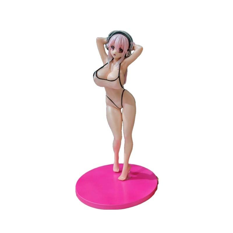 Beautiful girls anime handmade decorations  son summer swimwear standing animation handmade model