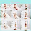 Santa Claus Reindeer Snowman Wooden Tabletop Ornament For Festive Home Decor