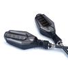 Universal Double Color Motorcycle Turn Signal Lights 12 LED Lamp Blinker Front Rear Lights Indicator for Motorbike Off