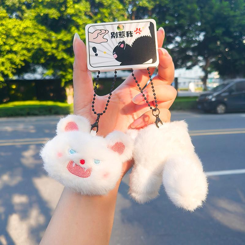 And Cozy Cute Plush Cat Keychain Duo With Magnetic Design For Attachment Easy