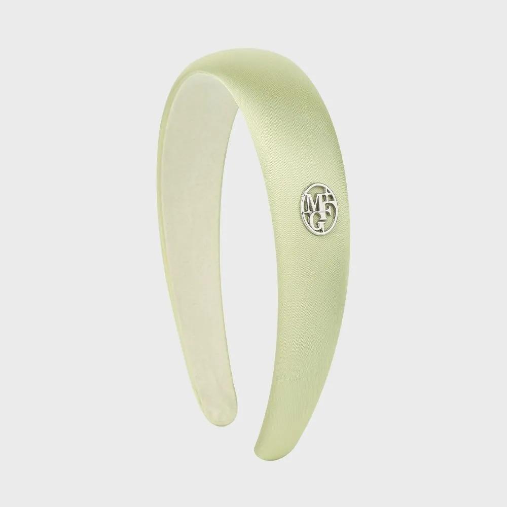 CIRCLE LOGO SATIN HAIR BAND light mint YOU