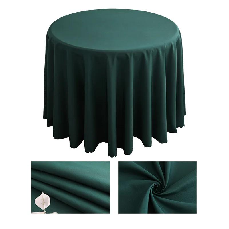 Polyester Round Tablecloth Stain and Wrinkle Resistant Cloth-Washable Table Cover For Dining Table,Buffet Parties and Camping