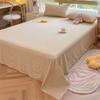 New Japanese Style Striped Thick Bed Sheet with Pillowcase for Single Student Dormitory