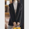 2026 Korean Slim Woolen Coat for Petite Women - Short, Trendy Autumn & Winter Fashion