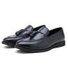 Large Men's British Style Casual Tassel Slip-On Leather Loafers