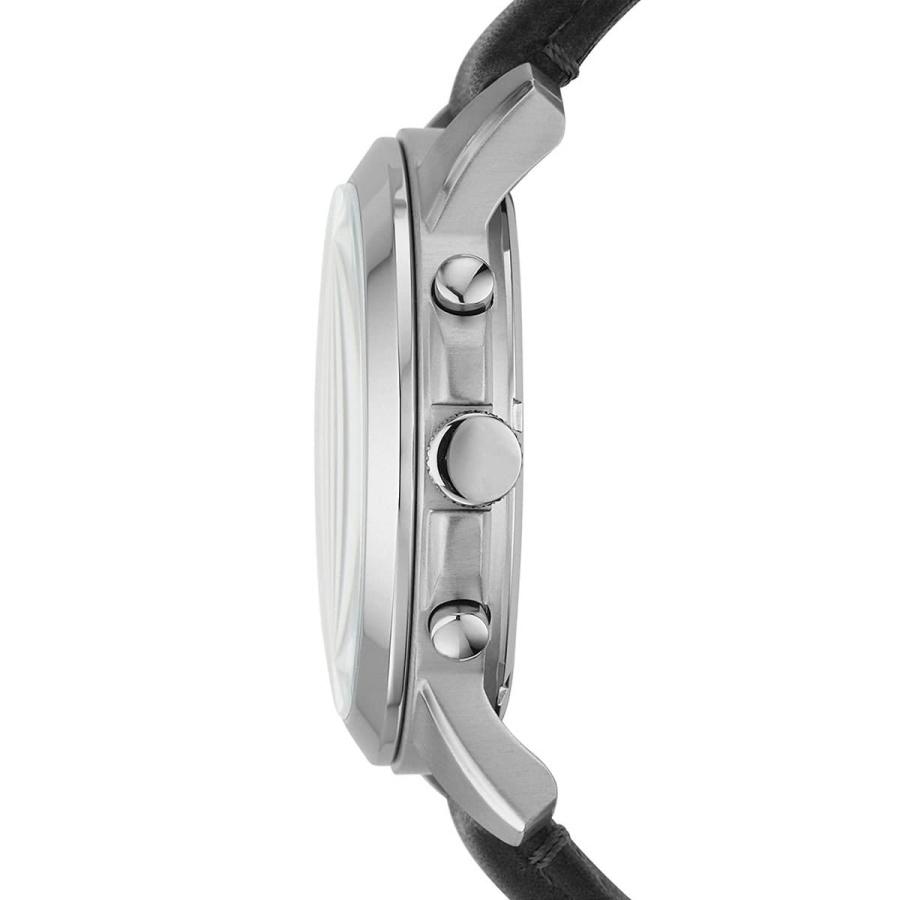 Fossil Ceas de bărbați Quartz din oțel inoxidabil și piele FS4812