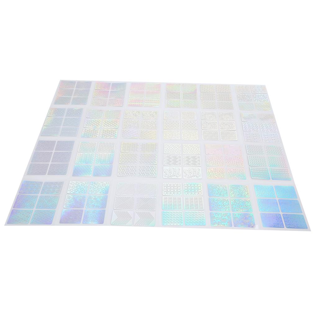 24 Sheet Hollow Nail Art Adhesive Sticker Fashionable Nail DIY Decal Decoration Set