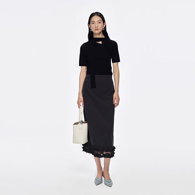 Women's Fashion Bow-Tie Knit Top