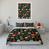 Christmas Pattern with Sweets Bedding Duvet Cover Set Duvet Cover Pillowcases  (1*Duvet Cover 2*Pillowcases, without duvet insert)
