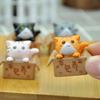 Kawaii Mini Cat Ornament Garden Kitten Statue Gift For Kids Children Baby Room Decoration Toy Miniature Figurines Home Decor