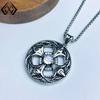 TK Compass Pendant: Punk Gothic Dark Style Hip-hop Necklace with Curious Design