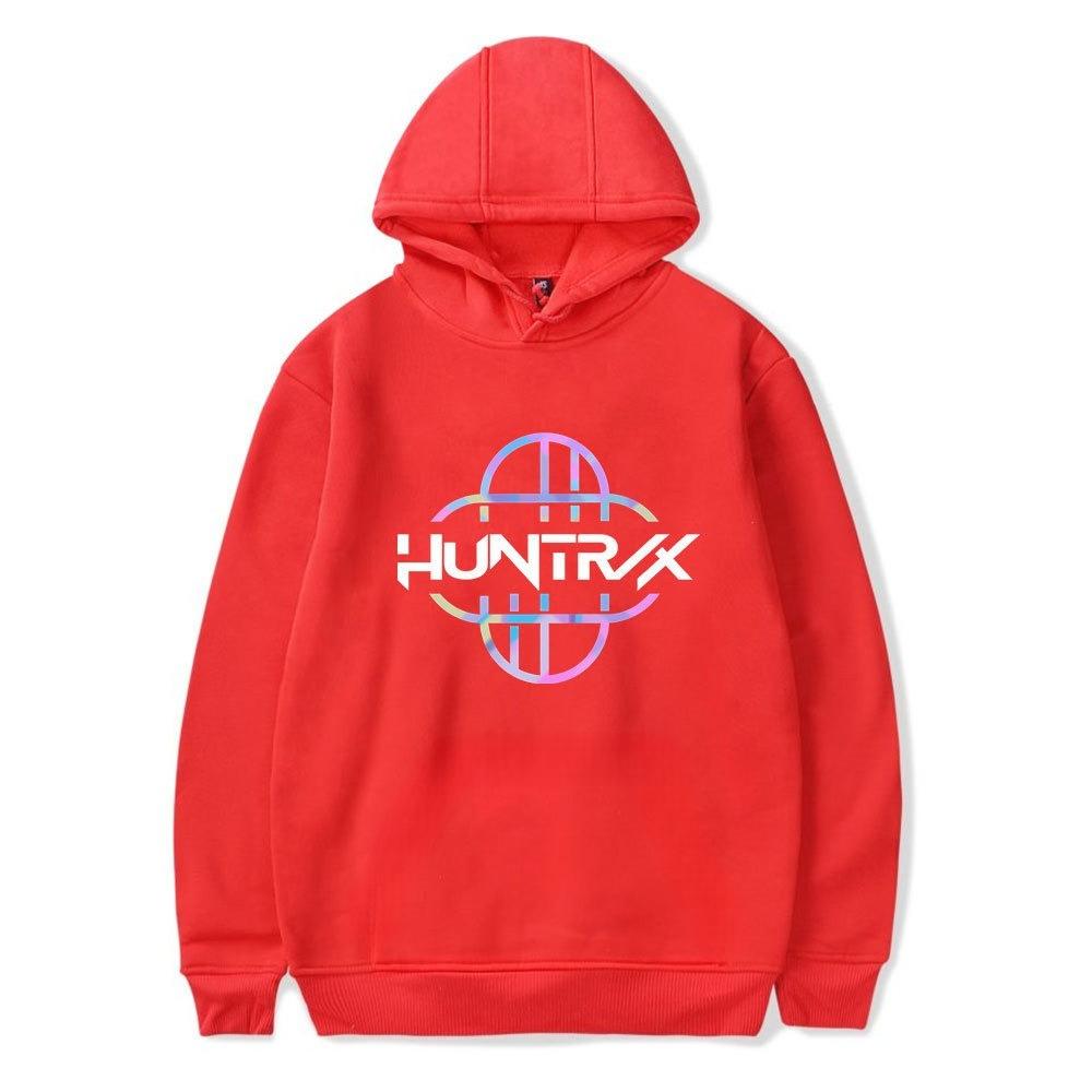 

Hoodies & Sweatshirts New Kpop Demon Hunters Printed European American Men s and Women s Hoodies with Hats 5XL красный