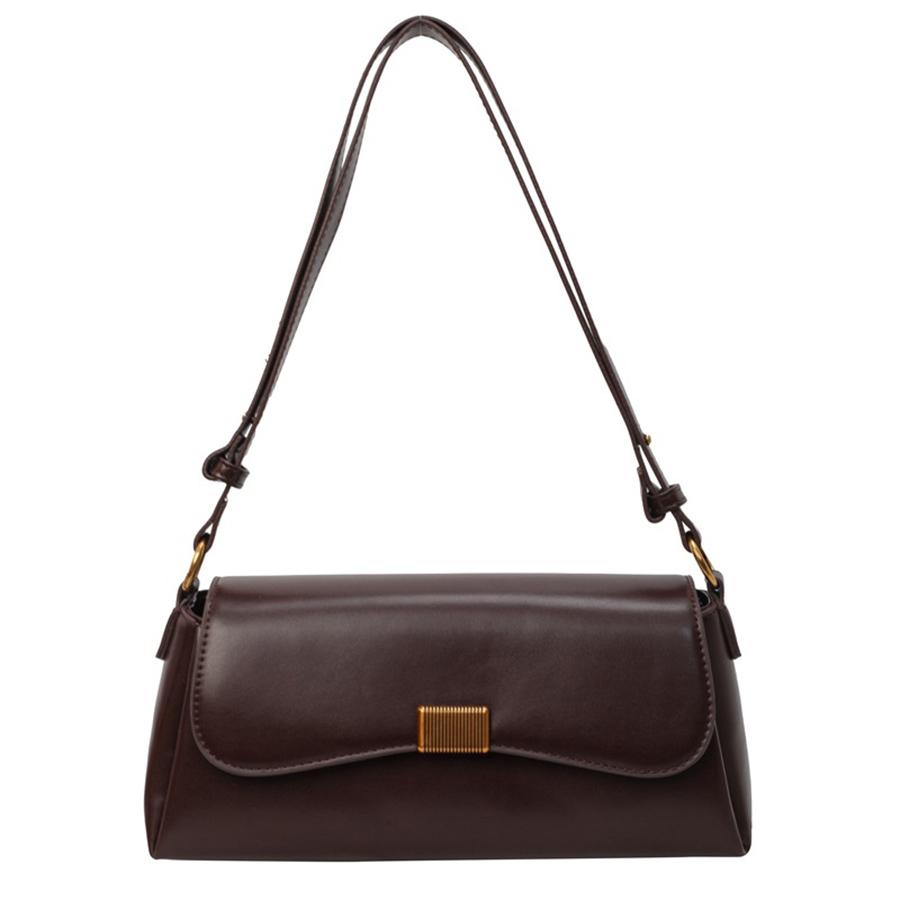 Minimalist Women Shoulder Bag Fashiable PU Leather Crossbody Bags Small Flip Style Messenger Bag for Ladies Commuter Handbag