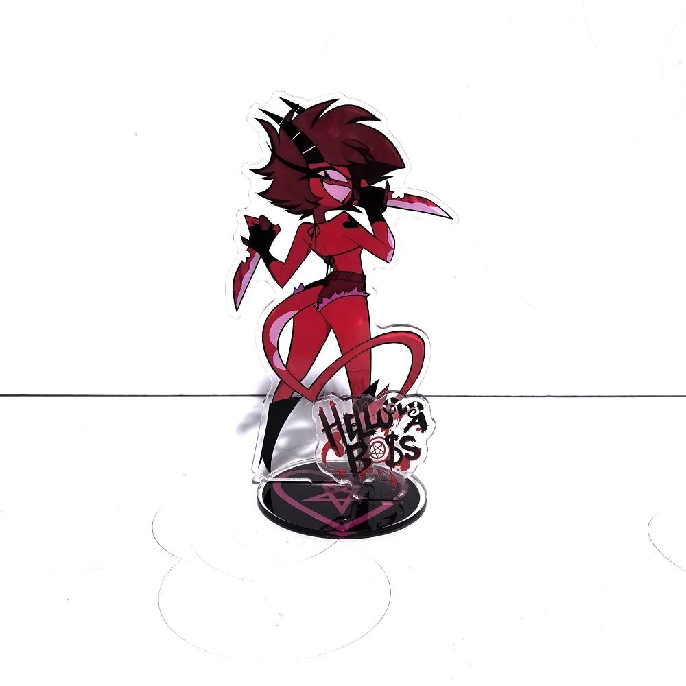 Anime Figure Acrylic Stand Model Plate Alastor Fizzarolli Angel Desk Decor Standing Sign Game Fans Gift Ornaments Stand Model