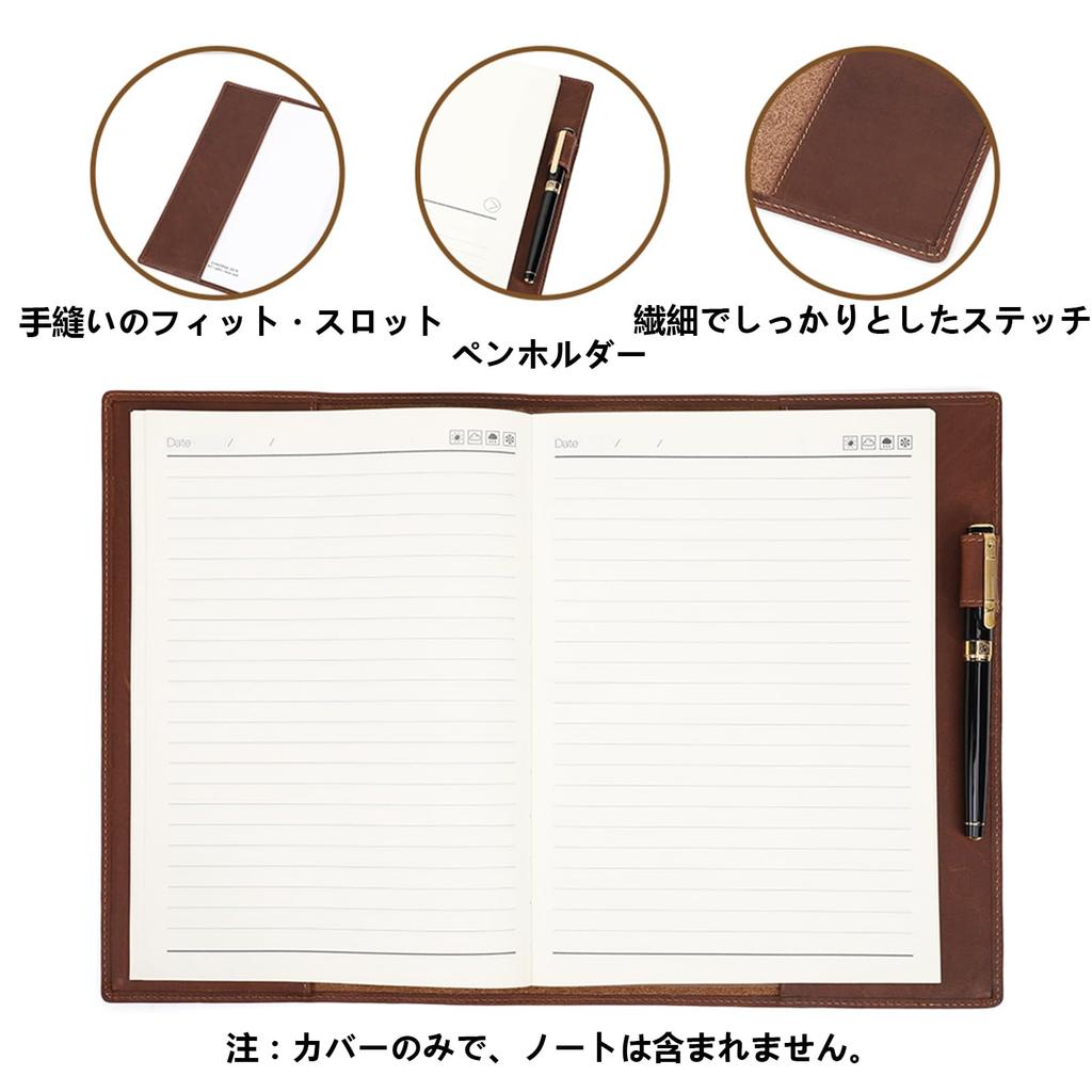 family Leather Notebook B5 Size Genuine Leather Notebook Cover Genuine Leather Hand Sewn Handmade Original Notepad Business Office Supplies Graduation