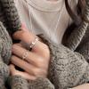 Inspired Unique Korean Copper Ring With Pig Nose Texture For Trendy Women Fashion