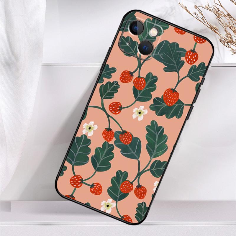 Cute Strawberry Shockproof Case For iPhone 17 11 14 15 16 Pro Max Plus 12 13 Mini 16e 17 Air Phone Cover