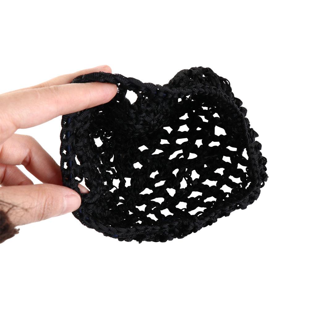 Sleeping Mesh Hair Net Snood Night Cover Turban Black Wig Caps Crochet Hair Net