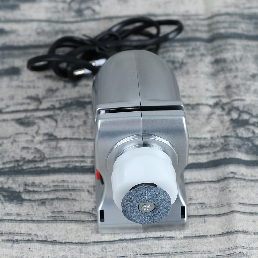 Elektrischer, motorisierter Diamantklingen-Schärfschärfer, schneller Schleifstein, multifunktionales Schärfwerkzeug für die Küche zu Hause (EU-Stecker)