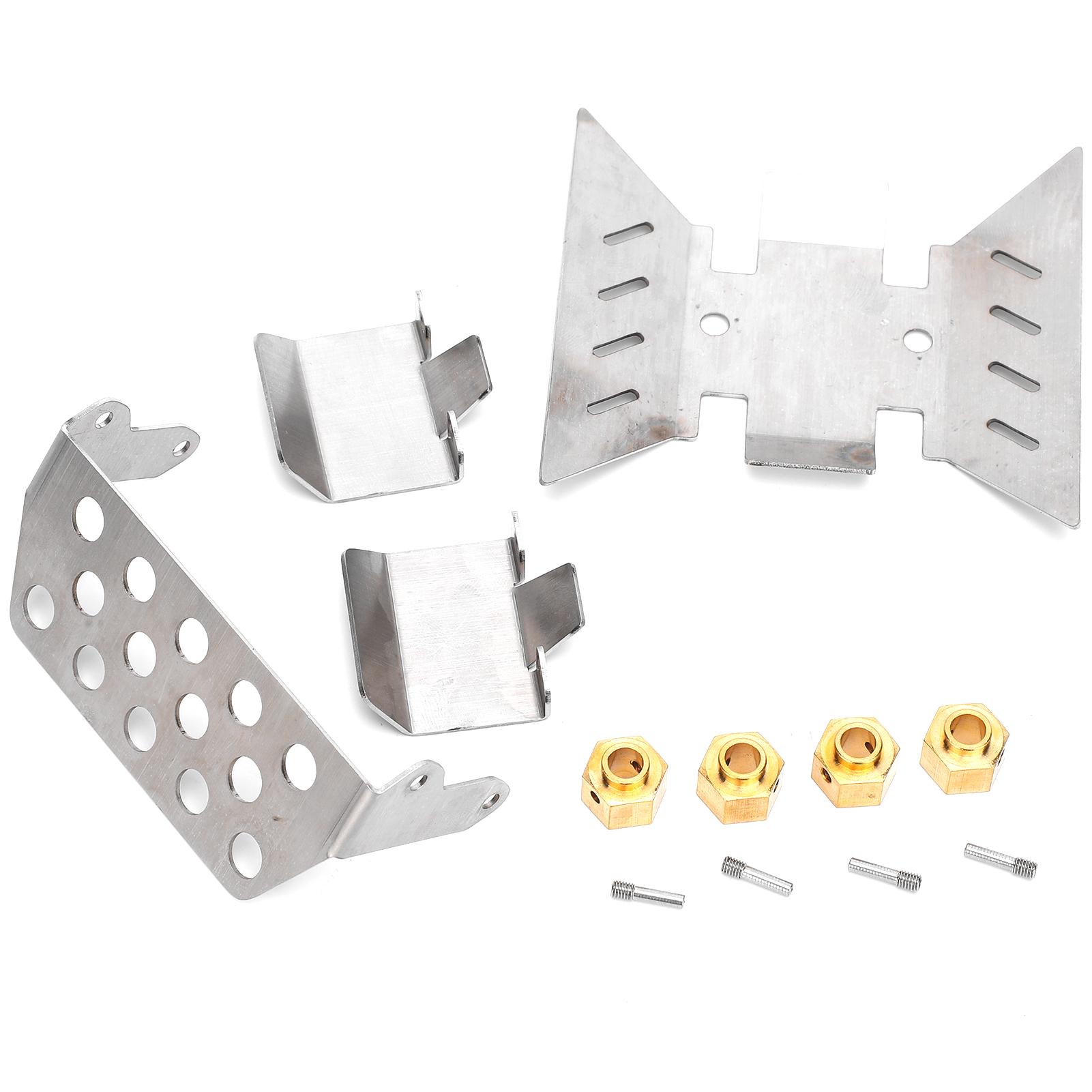 

Stainless Steel Chassis Armor with 8mm Connector for AXIAL SCX10 III AXI03007 RC Car