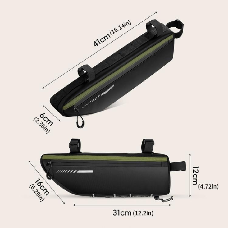 Large Capacity Bikes Front Frame Bag Waterproofs Bike Storage Pouch Cycling Front Saddles Bag Front Top Tube Under Bag