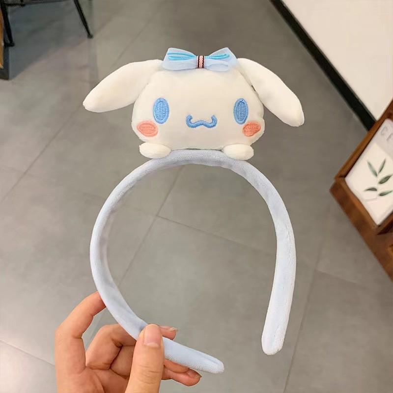Sanrio Cartoon Face Wash Hair Band: Cute, Anti-Moisture Hair Tie/Headband for Beauty Routines