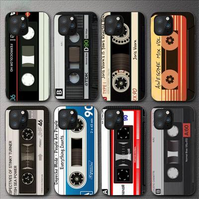 Cassetteband telefoonhoesje voor iPhone 11 12 Mini 13 14 Pro Xs Max X 8 7 6s Plus 5 Se Xr Shell
