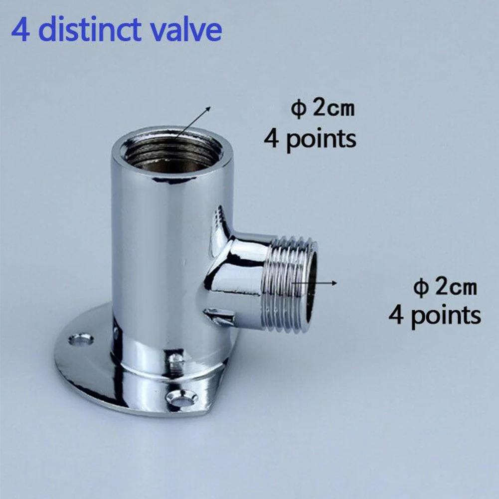 1pcs Stainless Steel Shower Arm Wall Mounted Shower Head Mount Base Extension Arm Joint Shower Nozzle Bathroom Part