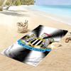 Telo Mare con Stampa Logo NUFC, Grande Morbido Asciugatura Rapida per Spiaggia Campeggio Nuoto
