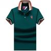 TrendHub Polo Shirt Men High Quality Cotton Mens Short Sleeve Solid Color Embroidery Business Casual Polo Shirt