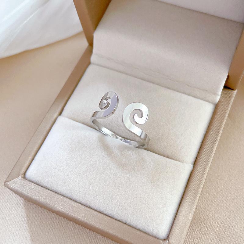 No Fading, Tight Spell, Cold Wind Jumping Ring, Simple Index Finger Ring For Men And Women