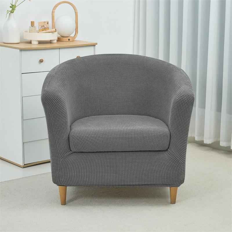 Club Tub Chair Cover Stretch Accent Armchair Slipcover Cushion Cover Elastic Single Sofa Slipcovers