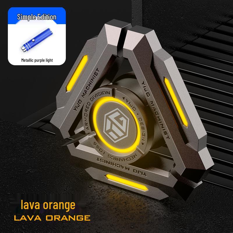 Limited Edition Luminous Finger Spinner with Broken Blade Design