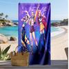 Kpop Dämonenjäger Bedrucktes Strandtuch, Großes Saugfähiges Schnelltrocknendes Handtuch für den Sommer, Outdoor, Schwimmen
