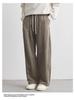 Men's Spring/Summer Loose Straight Leg Ice Silk Trousers - Wide Leg Tencel Drape Casual Pants