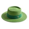 New Summer Straw Sun Hats for Women Ladies Fashion Flat Brim Ribbon Beach Hat Travel Dress Cap Chapeau Femme