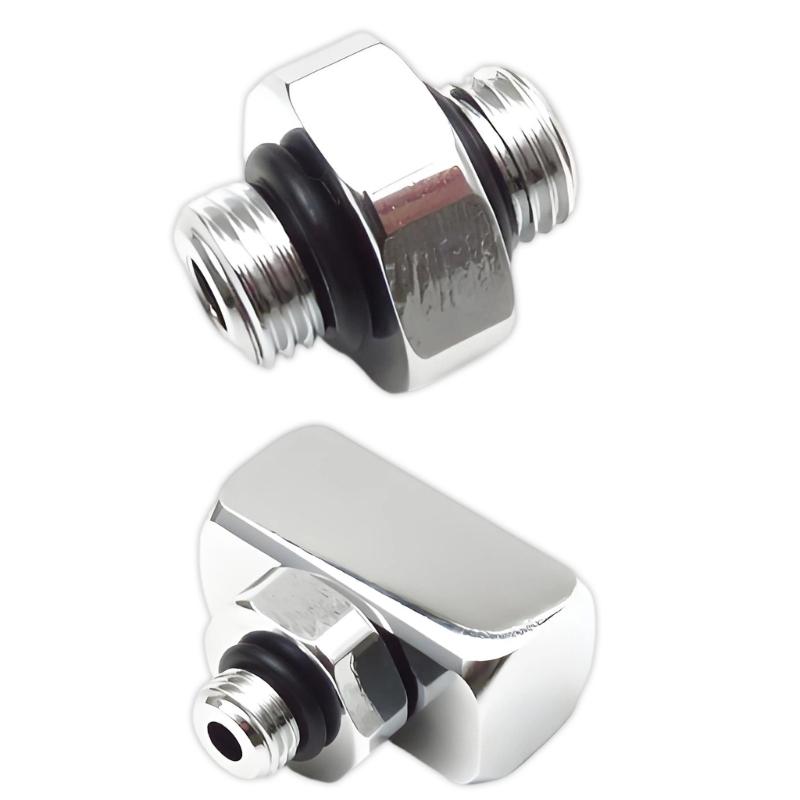 Diving Equipment Hose Connector with Threaded End , O-Rings Seal and Compacts Body for Drysuit Use and Gear Checks