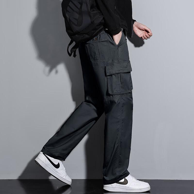 

JEEP SPIRIT Men s Loose Fit Straight Leg Cargo Pants