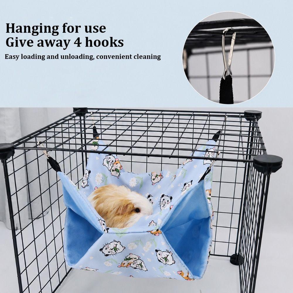 Pet Cage Accessories Guinea Pig Hanging Hammock Small Animals Sleeping Pouch for Small Animals