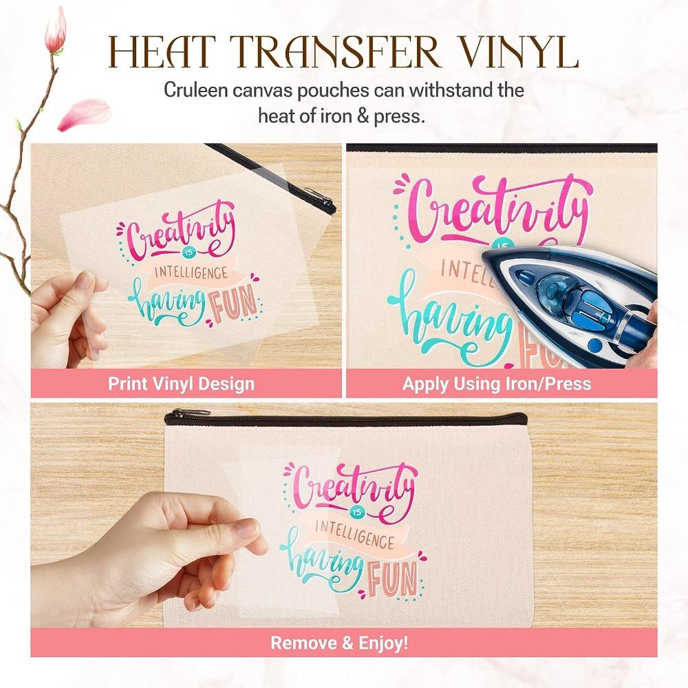 10 Stück Reißverschluss Reißverschlussbeutel 8,2x4,7 Zoll Canvas Make-up-Taschen Rechnungstasche für Reise-Make-up