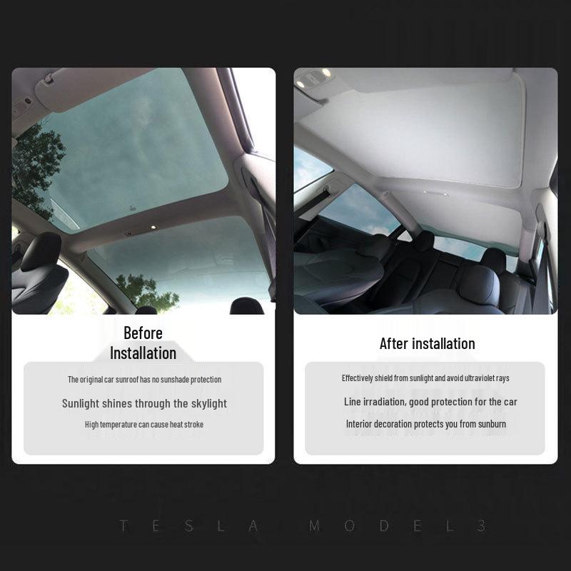 Xpeng P7 Sunroof Sunshade - Heat Insulation & Sun Protection Sky Curtain for P5 Cars