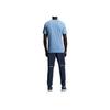 On Run Round Neck Comfortable Casual Short Sleeve T-Shirt Men Tops Light-Gray Blue 1ME30370732