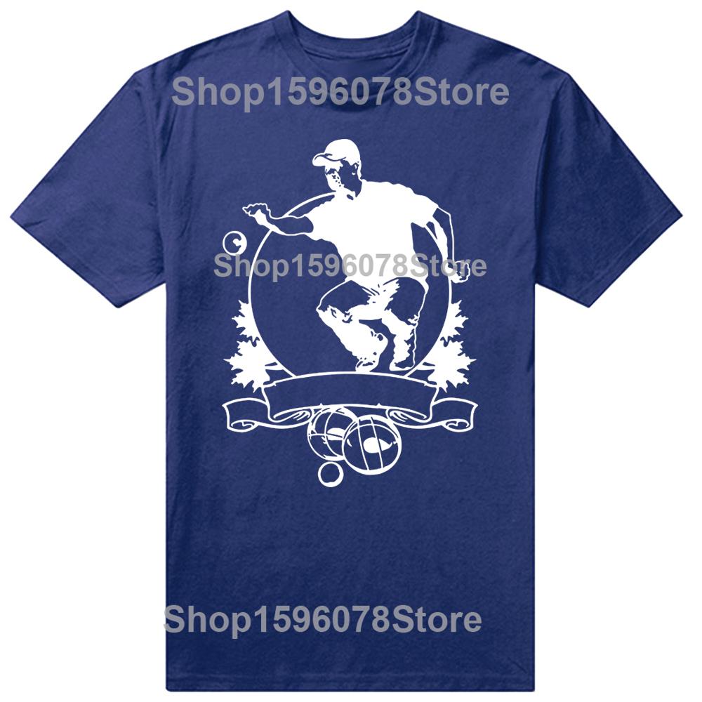 Petanque Kugel Spieler T-Shirt Herren Charakter T-Shirt Euro Größe Original Geschenk Bequem Sommer Normales T-Shirt