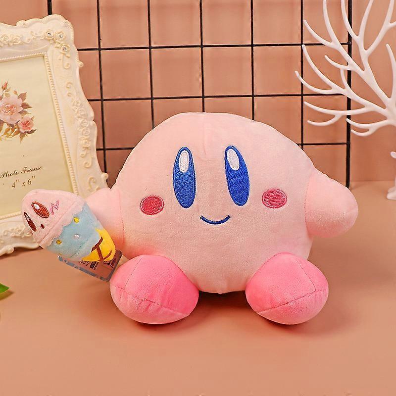 Anime Kirby Plush Toy Kawaii Cute Pink Cartoon Soft Stuffed Animal Doll Fluffy Pillow Home Decor Birthday Gift for Kids