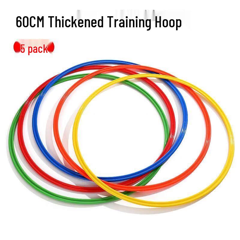 Thickened 60cm Agility Training Rings (5-Pack)