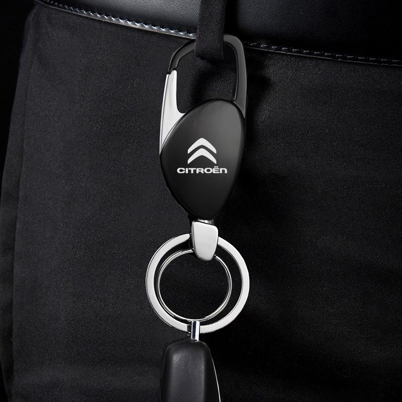for Citroen C4 C3 C5 C1 C2 Berlingo C-Elysee C4-Picasso Car Wheel Tire Valve Dust Lever Air Cap Keychain Keyring Accessories