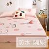 Solstice Waterproof Fitted Sheet - Cute Dinosaur Couvre Lit (Queen/King), Elastic Kids Bed Sheet (No Pillowcase)