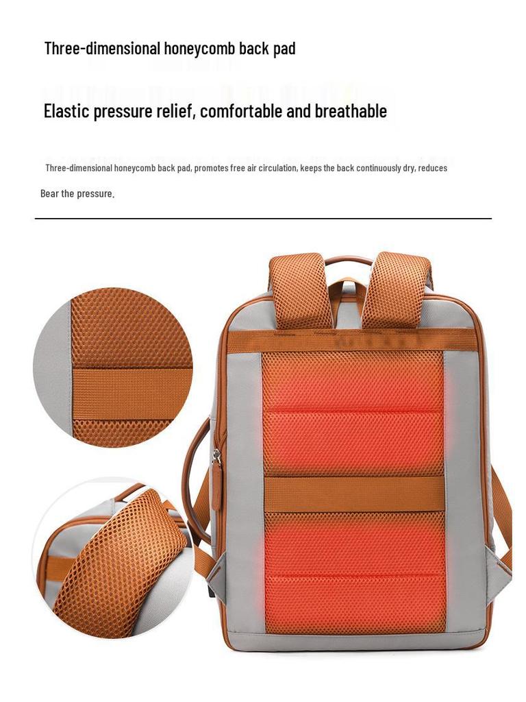 Large Capacity USB Commuting Backpack with Wet/Dry Separation for Business, College, or Travel