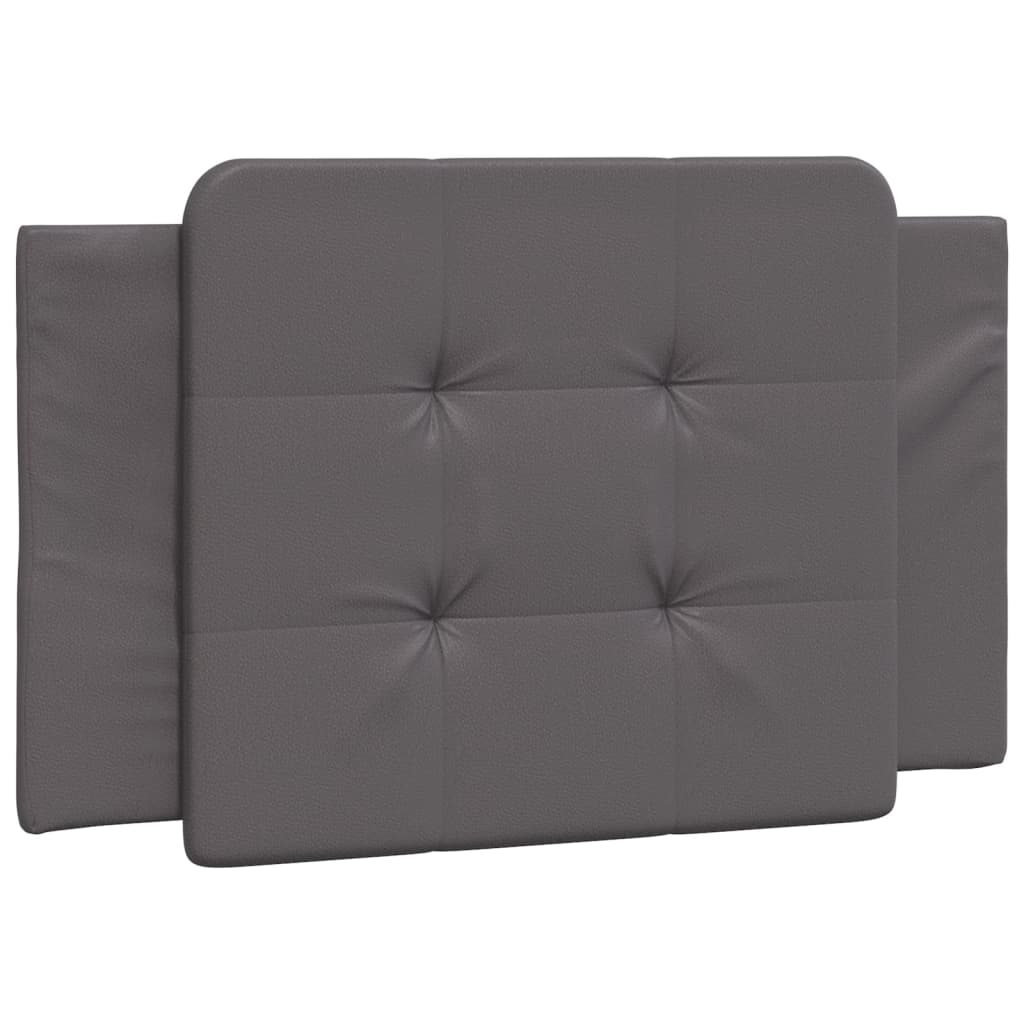 Vidaxl Bed Frame With LED, Grey, 80X200 Cm, Faux Leather